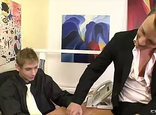 Twinks Engage In Group Activities At Office During Work Hours