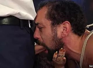 busty femdom fucking bisexual dudes