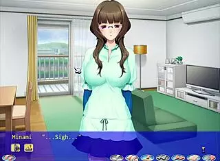 Neighbor watches all sex scenes in hentai anime game pt2