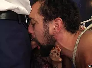 busty femdom fucking bisexual dudes