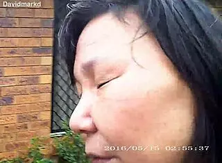 Duk and David Duk Pee in Her Pants Outside