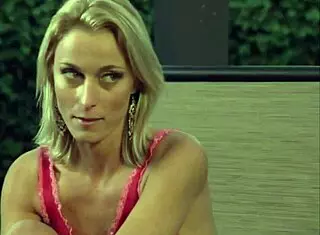 Does this skinny blonde girl have sex with her boyfriend, including licking?