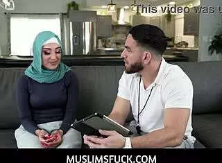 arab teen maid violet gems caught stealing cash