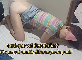 Wife Blindfolded, Friend Joins Fuck!