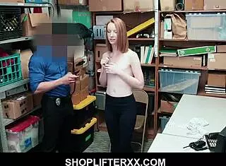 old security fucks redhead katy kiss in his office