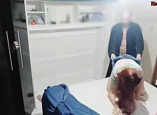 Wife Blindfolded, Friend Joins Fuck!