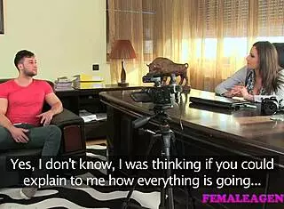 Femaleagent's Big Tits Bounce Hard in Doggystyle Casting