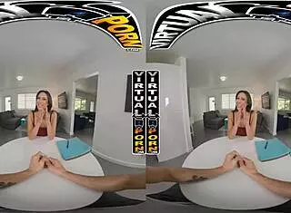 virtual porn features french anal lesson with cassie del isla in vr