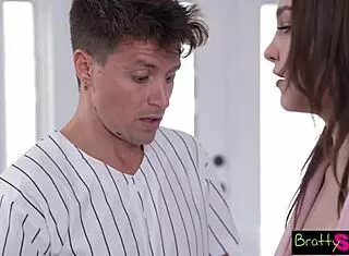 Brattysis rissa may plays stepbros cock for homerun instead of baseball