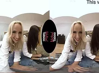 Virtual Taboo Groping Shaved Pussy in POV Handjob.