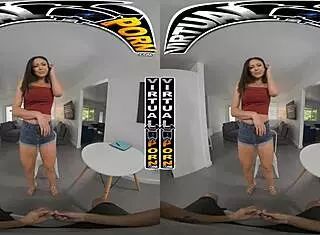 virtual porn features french anal lesson with cassie del isla in vr