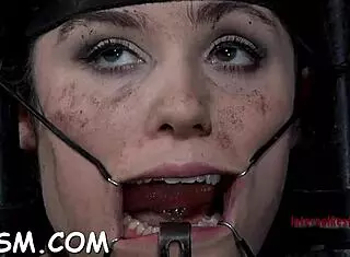 Clamped Chick Receives Anal Hook with Toy Punishment