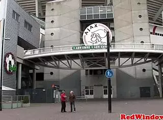 Tattooed dutch hooker gives blowjob before getting pussy nailed 😘