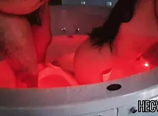 intense jacuzzi encounter with latina teen in new hotel