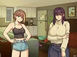 big boobs futa and her bestie have fun with toys in hentai.