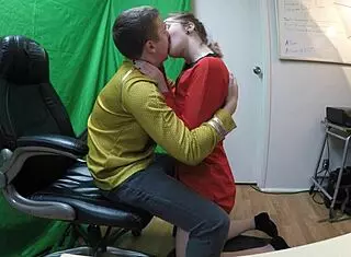 gigi breeze gives star trek themed blowjob, oral fun.