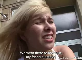 Bitch Stop - Nympho Blonde Banged Hard Outside! 😜