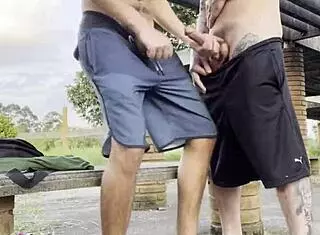 Young Men In Public Square.