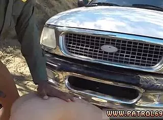 Cop Deepthroats Latina Babe Outdoors