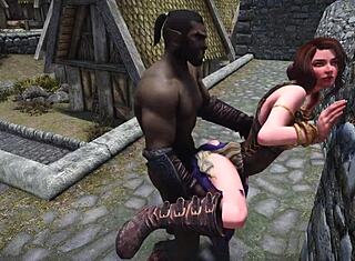 Skyrim Darkest Desires! 3D roolipeli-seksi Ysoldan kanssa osa 1!