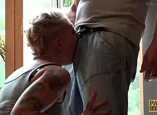 pierced whore miss trixx gets cunt hammered then anal