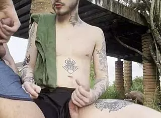 Young Men In Public Square.