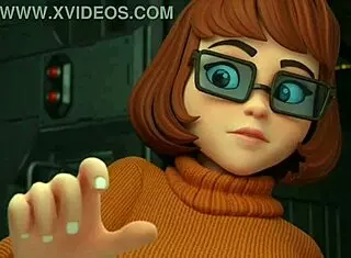 Velma from Scooby Doo gets wild in 3D hentai action! 🍑