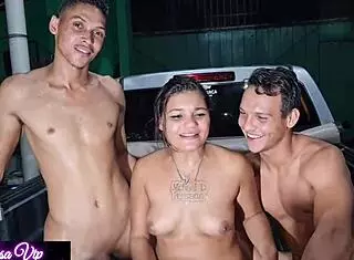 Tigresa VIP Live with Two Well-Endowed Guys.