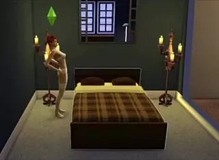 in wicked of whimsville, a redhead masturbates alone in the snow