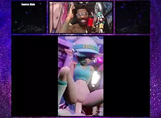 Marie and Callie take turns riding that creamy cock!