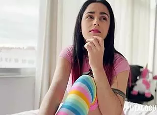 Colombian woman in liquid lunch sex scene