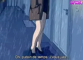 In Rainy Day Lewdfroggo Vostfr, Cartoon Characters Engage in Deepthroat, 3some, and Group Hentai Scenes