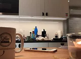 i watch young wife do dishes in tight leggings voyeur style