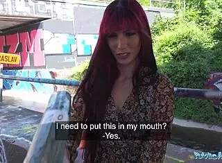 Public Agent Pretty Face Bubble Butt And Wet Pussy Public Sex