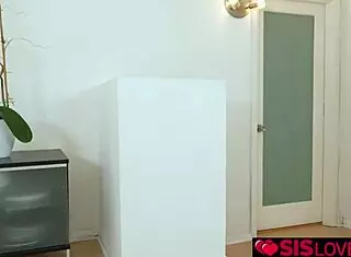 Stepsisters Emma And Britt Surprise Alex With Christmas Pussy Play