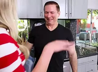 Stepdad John Strong Fucks Slutty Stepdaughter Chloe Rose Bent Over