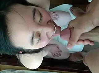 Asian Sopheak Phou Delivers Intense Blowjob With Passionate Sucking And Deepthroating.