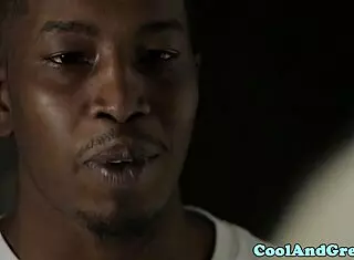 Mature woman with big tits enjoys monster cock and cum