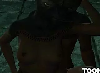 Masked 3D Cartoon Babe, Oh, That Rough Sex Is So Intense!