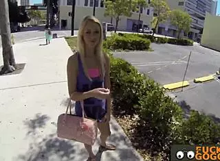 Amateur Blonde Rides Cock for Cash in POV!