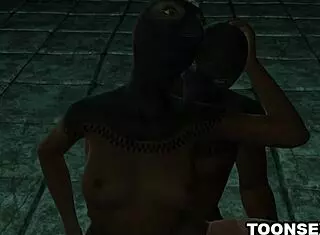 Masked 3D Cartoon Babe, Oh, That Rough Sex Is So Intense!