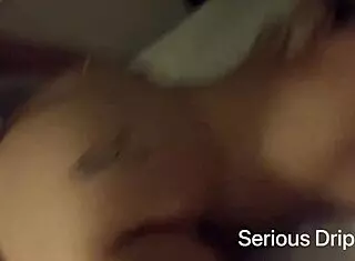 Teen girl performs deepthroat and doggystyle in hotel room, receiving creampie on big ass