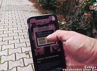 Hey, wanna see a slim German blonde picked up and fucked public?