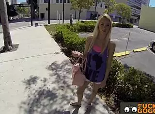 Amateur Blonde Rides Cock for Cash in POV!