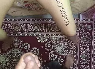 Amateur couple creates homemade verification video.
