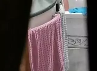 Donna leaves window open while showering, I film her secretly