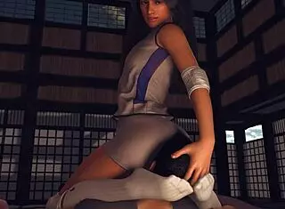 femdom sits on face in yoga classroom