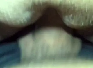 Quick public encounter with brunette in outdoor setting