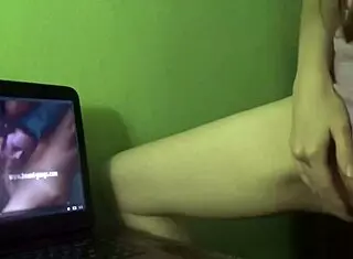 Dry Humping Orgasm While Watching Porn In Homemade Milf Fetish