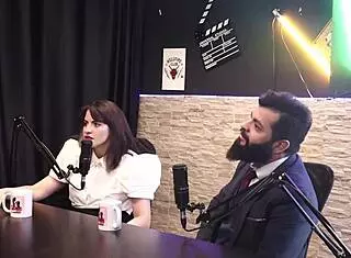 beautiful lady snow avoids double penetration with husband